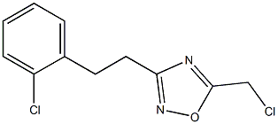 5-(chloromethyl)-3-(2-chlorophenethyl)-1,2,4-oxadiazole Struktur