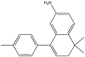 5,5-dimethyl-8-p-tolyl-5,6-dihydronaphthalen-2-amine Struktur