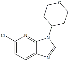 5-chloro-3-(tetrahydro-2H-pyran-4-yl)-3H-imidazo[4,5-b]pyridine Struktur