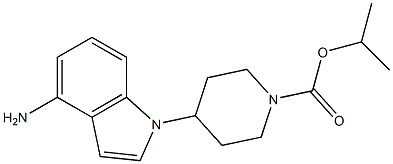 isopropyl 4-(4-amino-1H-indol-1-yl)piperidine-1-carboxylate Struktur