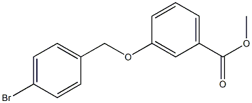 methyl 3-(4-bromobenzyloxy)benzoate Struktur