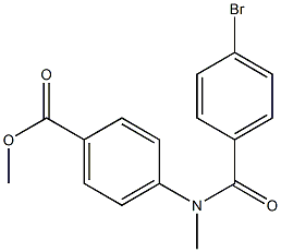 methyl 4-(4-bromo-N-methylbenzamido)benzoate Struktur