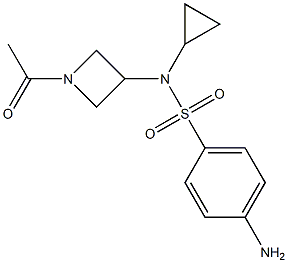 N-(1-acetylazetidin-3-yl)-4-amino-N-cyclopropylbenzenesulfonamide Struktur