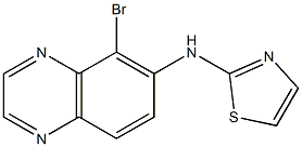 N-(5-bromoquinoxalin-6-yl)thiazol-2-amine Struktur