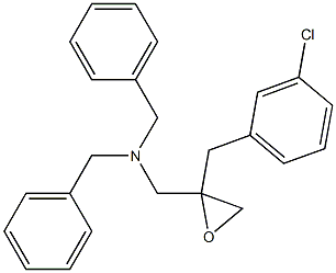 N,N-dibenzyl-1-(2-(3-chlorobenzyl)oxiran-2-yl)methanamine Struktur