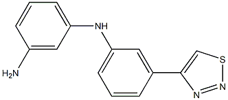 N1-(3-(1,2,3-thiadiazol-4-yl)phenyl)benzene-1,3-diamine Struktur