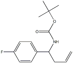 tert-butyl 1-(4-fluorophenyl)but-3-enylcarbamate Struktur