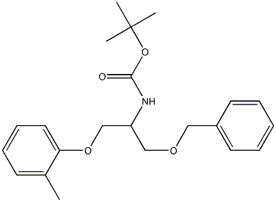 tert-butyl 1-(benzyloxy)-3-(o-tolyloxy)propan-2-ylcarbamate Struktur