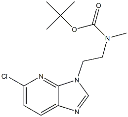 tert-butyl 2-(5-chloro-3H-imidazo[4,5-b]pyridin-3-yl)ethyl(methyl)carbamate Struktur