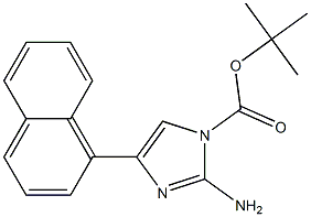 tert-butyl 2-amino-4-(naphthalen-1-yl)-1H-imidazole-1-carboxylate Struktur