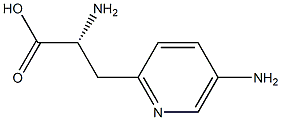 (R)-2-amino-3-(5-aminopyridin-2-yl)propanoic acid Struktur