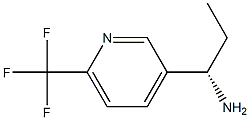 (S)-1-(6-(trifluoromethyl)pyridin-3-yl)propan-1-amine Struktur