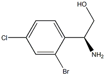 (S)-2-amino-2-(2-bromo-4-chlorophenyl)ethanol Struktur