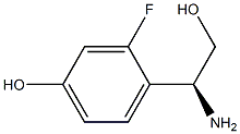 (S)-4-(1-amino-2-hydroxyethyl)-3-fluorophenol Struktur