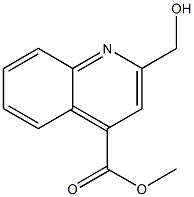 2-Hydroxymethyl-quinoline-4-carboxylic acid methyl ester Struktur