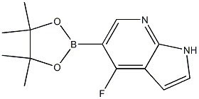 4-fluoro-5-(tetramethyl-1,3,2-dioxaborolan-2-yl)-1H-pyrrolo[2,3-b]pyridine Struktur