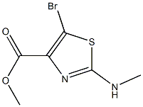 5-Bromo-2-methylamino-thiazole-4-carboxylic acid methyl ester Struktur