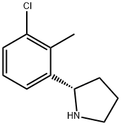 (2S)-2-(3-CHLORO-2-METHYLPHENYL)PYRROLIDINE Struktur