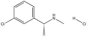 [(1R)-1-(3-CHLOROPHENYL)ETHYL](METHYL)AMINE HYDROCHLORIDE Struktur