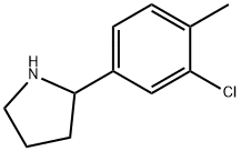 2-(3-CHLORO-4-METHYLPHENYL)PYRROLIDINE Struktur