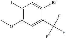 1-Bromo-5-iodo-4-methoxy-2-trifluoromethyl-benzene Struktur