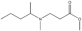 methyl 3-(methyl(pentan-2-yl)amino)propanoate Struktur