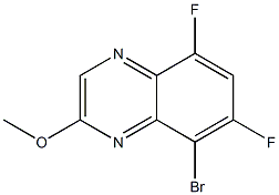 8-bromo-5,7-difluoro-2-methoxyquinoxaline Struktur