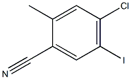 4-Chloro-5-iodo-2-methyl-benzonitrile Struktur