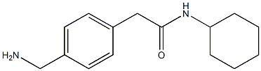 2-(4-(aminomethyl)phenyl)-N-cyclohexylacetamide Struktur