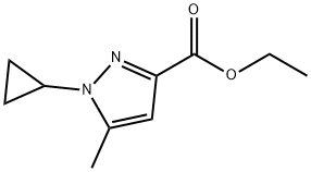 ethyl 1-cyclopropyl-5-methyl-1H-pyrazole-3-carboxylate Struktur