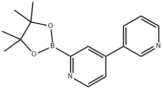 2'-(4,4,5,5-tetramethyl-1,3,2-dioxaborolan-2-yl)-3,4'-bipyridine Struktur