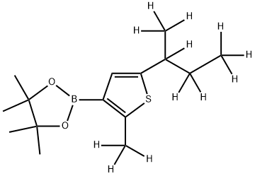 [2-Methyl-5-(sec-butyl)-d12]-thiophene-3-boronic acid pinacol ester Struktur