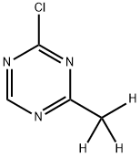 2-Chloro-4-(methyl-d3)-1,3,5-triazine Struktur