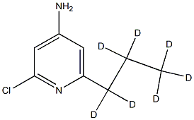 2-Chloro-6-(n-propyl-d7)-4-aminopyridine Struktur