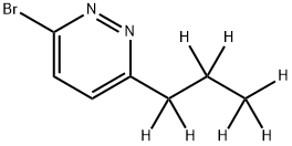 3-Bromo-6-(n-propyl-d7)-pyridazine Struktur