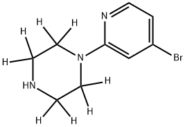 4-Bromo-2-[(piperazin-d8)-1-yl]pyridine Struktur