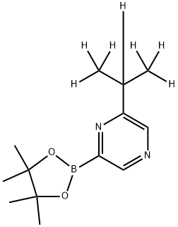 6-(iso-Propyl-d7)-pyrazine-2-boronic acid pinacol ester Struktur