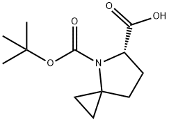 (S)-4-(TERT-BUTOXYCARBONYL)-4-AZASPIRO[2.4]HEPTANE-5-CARBOXYLIC ACID Struktur