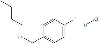 butyl[(4-fluorophenyl)methyl]amine hydrochloride Struktur