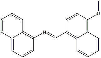 N-[(4-methoxy-1-naphthyl)methylene]-1-naphthalenamine Struktur