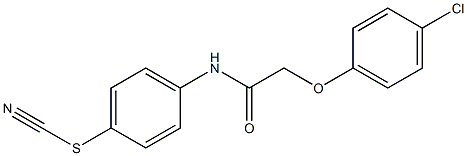 2-(4-chlorophenoxy)-N-(4-thiocyanatophenyl)acetamide Struktur