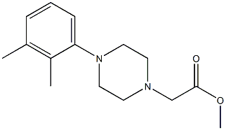 methyl 2-(4-(2,3-dimethylphenyl)piperazin-1-yl)acetate Struktur