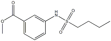 methyl 3-(butylsulfonamido)benzoate Struktur