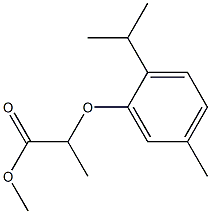 methyl 2-(2-isopropyl-5-methylphenoxy)propanoate Structure