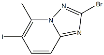 2-Bromo-6-iodo-5-methyl-[1,2,4]triazolo[1,5-a]pyridine Struktur