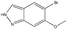 5-Bromo-6-methoxy-2H-indazole Struktur