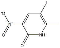 5-Iodo-6-methyl-3-nitro-1H-pyridin-2-one Struktur