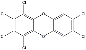 1,2,3,4,7,8-HEXACHLORODIBENZO-P-DIOXIN (13C12, 99%) 50 ug/ml in Nonane Struktur