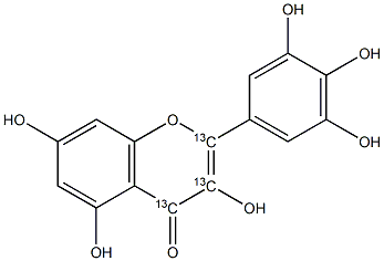 Myricetin-[13C3] Struktur