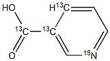 Nicotinic Acid-[13C3,15N] Struktur